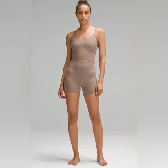 EUC Lululemon 6 Align Shorts 4” Taupetastic - Picture 3 of 5